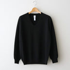Cashmere 14G Knit UV Neck #D.CHARCOAL [52052202]