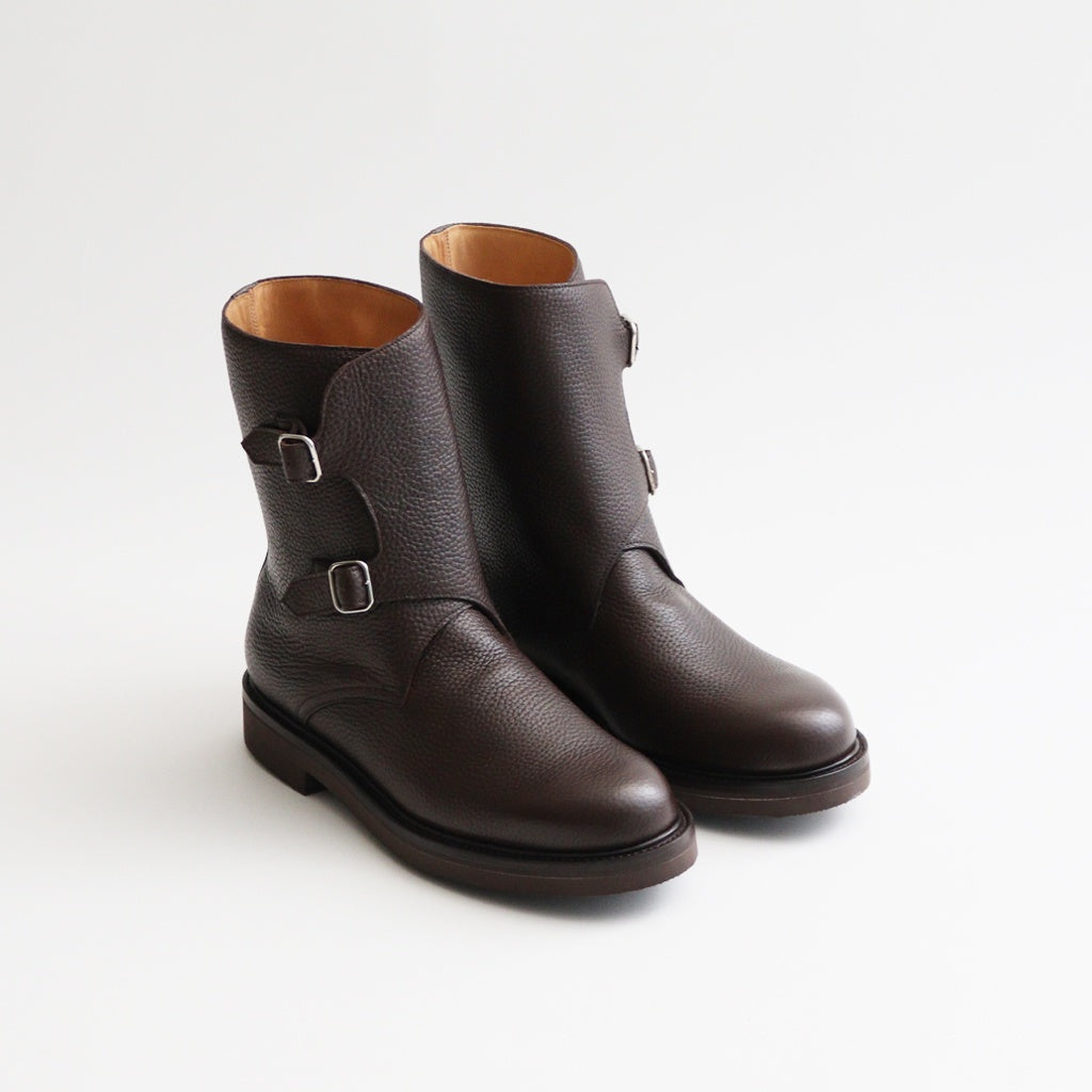 LEATHER WORK BOOTS #DARK BROWN [A25AS01QD]