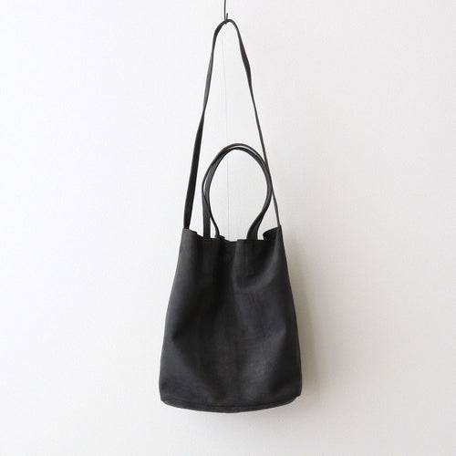 3WAY MEDIUM TOTE（OIL SUEDE） #CHARCOAL [MS-1]