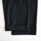 Wool Smooth Flannel Easy Wide Pants #BLACK [GU263-40523B]