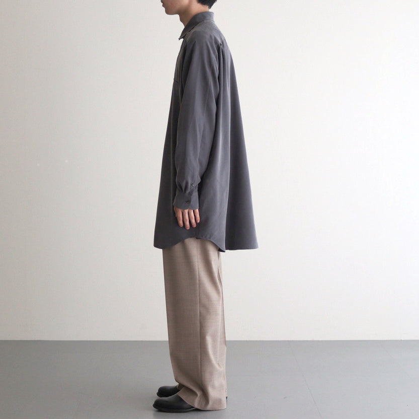 ヨークスリーブシャツ-P #SUMI [D224-T710-P]
