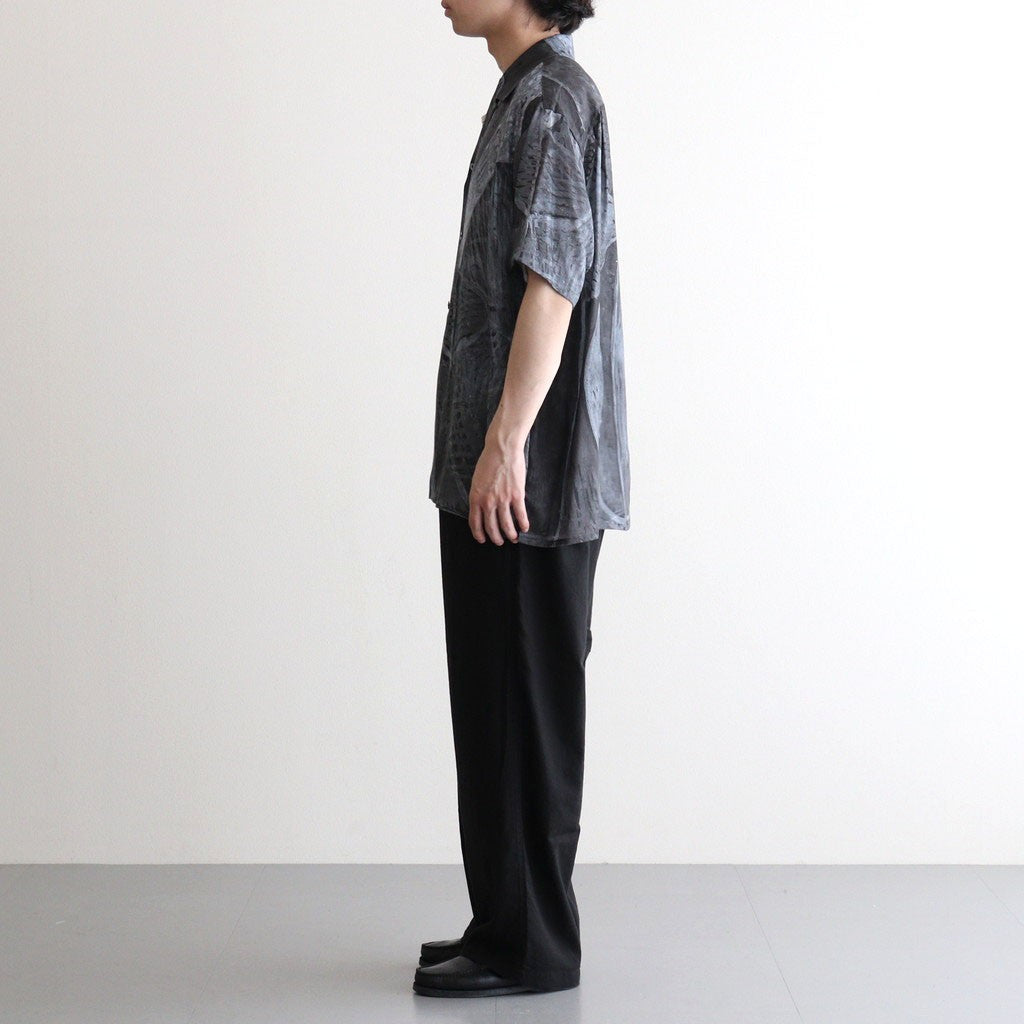 GARMENTDYED COTTON SILK TWILL EASY PANTS #BLACK [YK25SS001007P]