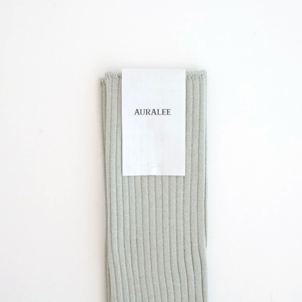 GIZA HIGH GAUGE SOCKS #PALE GREEN [A00S02SX-W]