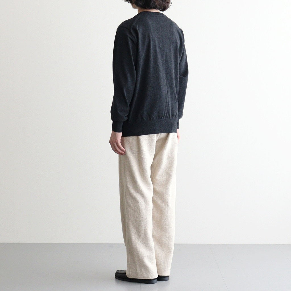 HOMESPUN TWEED PAINTER PANTS #IVORY BEIGE [A26AP03HT]
