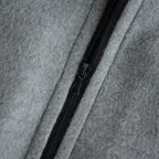 PURE SILK COMFORT FLEECE ZIP BLOUSON #TOP GRAY [A26AB01SF]