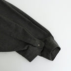 SIDOGRAS Cotton Herringbone Flannel Sleeping Shirt #BLACK [GM254-50044]