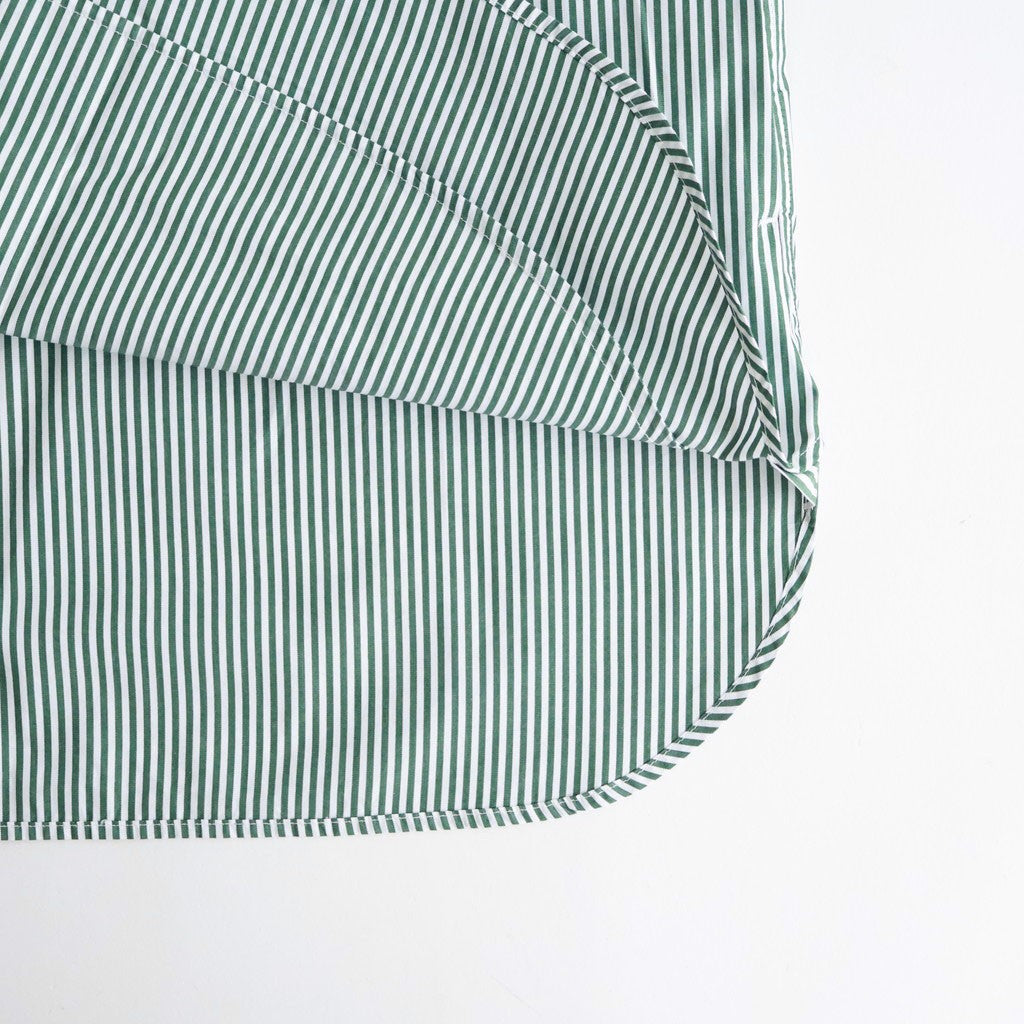 CORPORATE UNIFORM S/S SHIRT #GREEN STRIPE [FSC261-50103B]