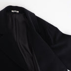 SUPER FINE WOOL MOSSER CHESTERFIELD COAT #BLACK [A25AC05WM]
