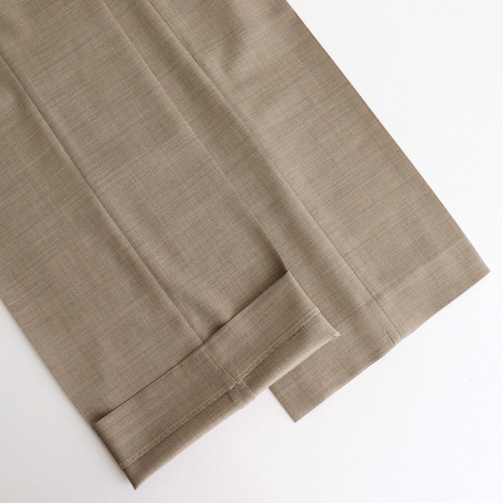 SUPER FINE TROPICAL WOOL SLACKS #TOP LIGHT BROWN [A25SP03WT]