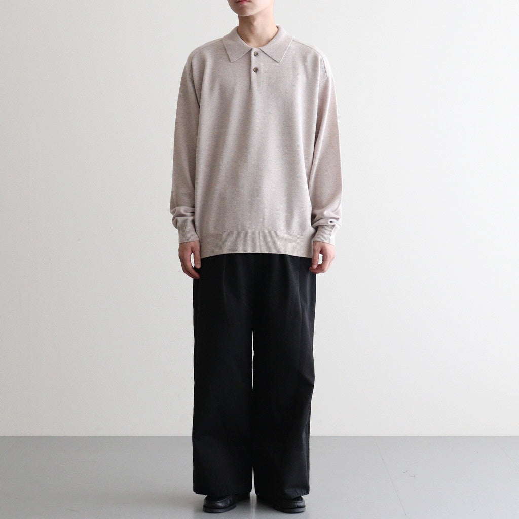 KATHARINE HAMNETT Organic Cotton Wide-leg Work Pants #BLACK [YK25FW01131P-KH]