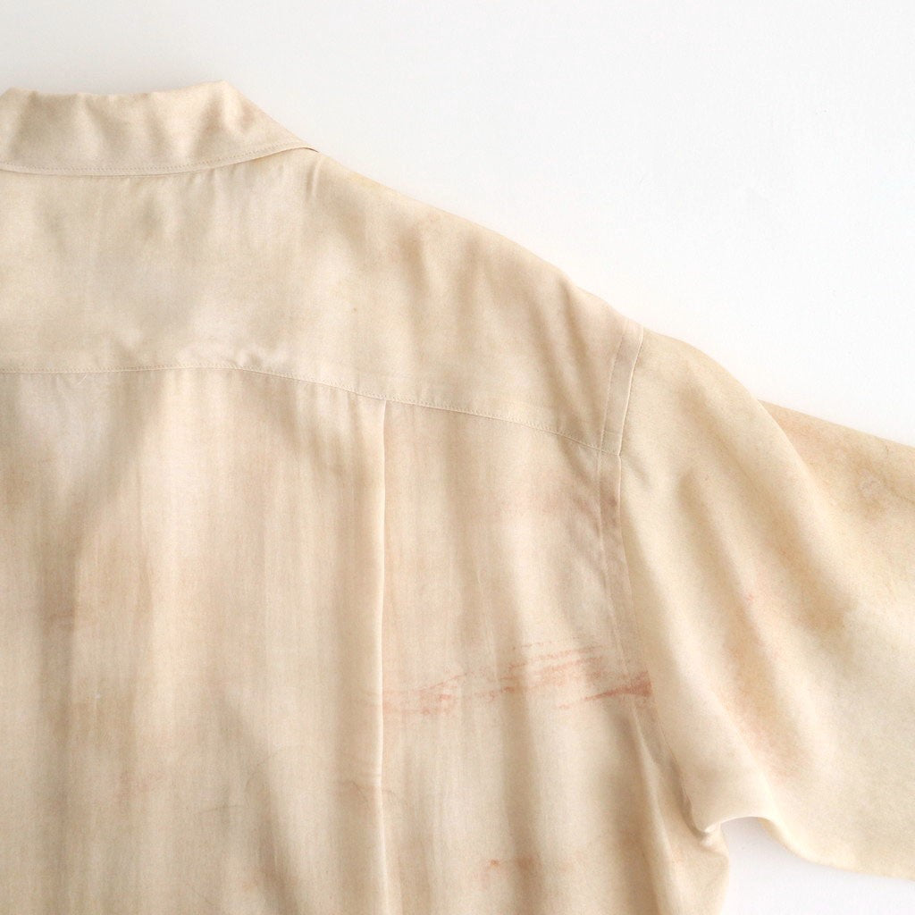 LANDSCAPE PRINTED OPEN COLLAR SHIRT #BEIGE [YK25SS001003SH]