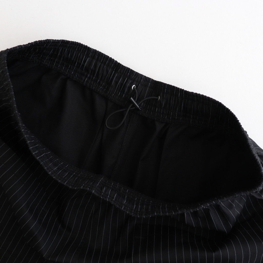CORPORATE WIDE EASY PANTS #BLACK STRIPE [FSC262-40014B]