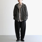 FMSTJK - ナイロンタッサー ガーメントダイ ショートモッズコート #92 Elephant Grey [SN_FR1002JK]