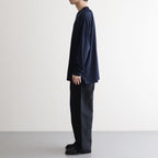 WASHABLE WOOL L/S TEE #NAVY [FSC241-70166B]