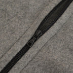 PURE SILK COMFORT FLEECE HALF ZIP P/O #TOP GRAY [A25AP02SF]