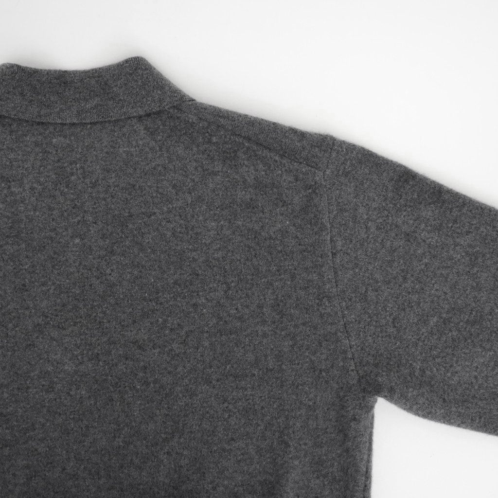 EXTRA FINE WOOL KNIT SKIPPER #GREY [ST.1636]