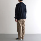 AZUMA Terry Crew Neck Sweat #NAVY [GU251-70195B]