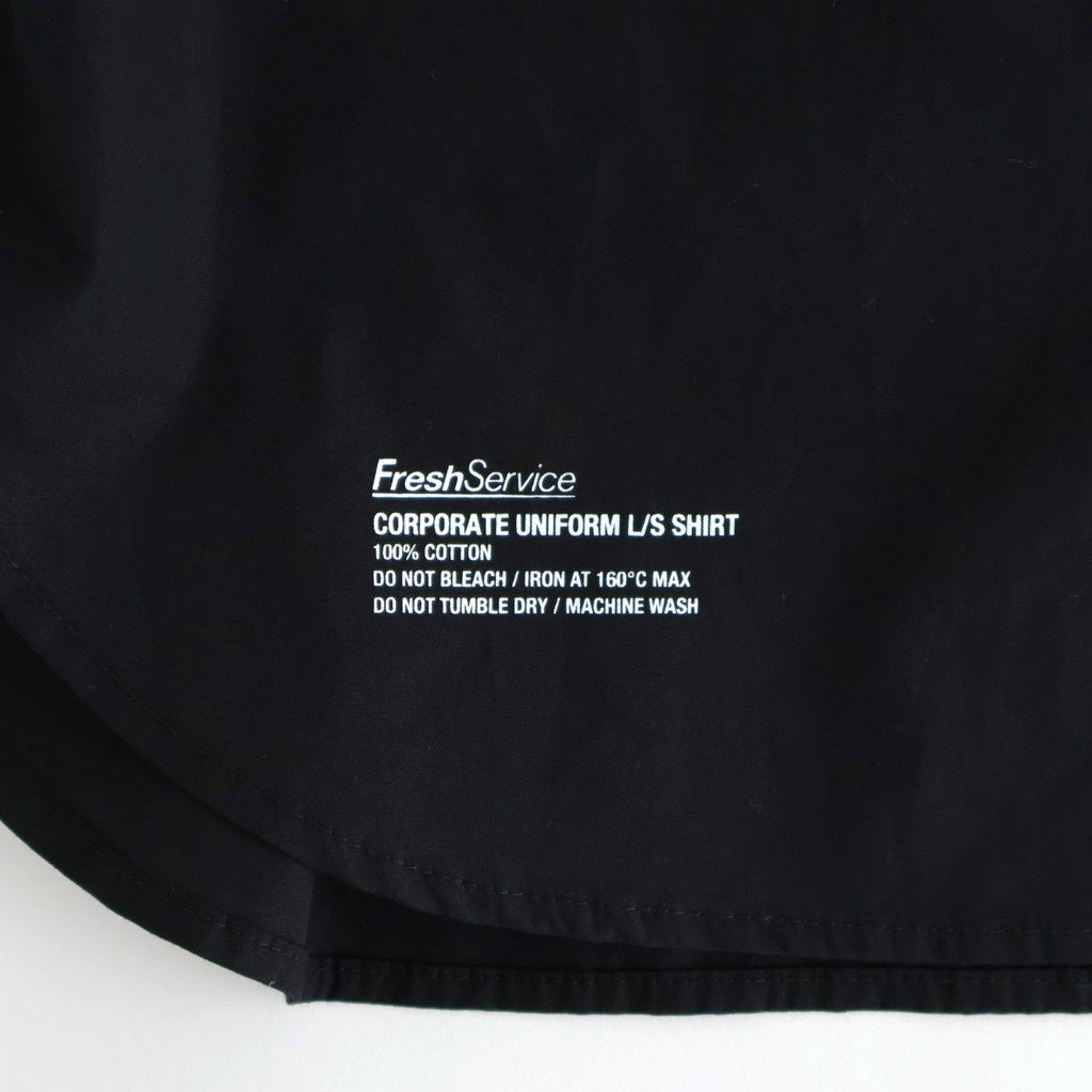 CORPORATE UNIFORM L/S SHIRT #BLACK [FSC254-50021B]