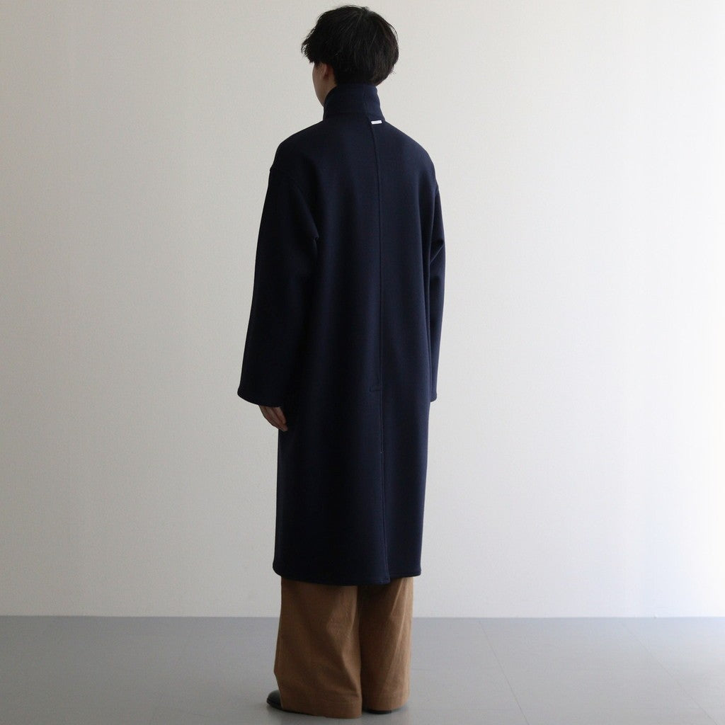 STAND COLLAR COAT #navy [54553]