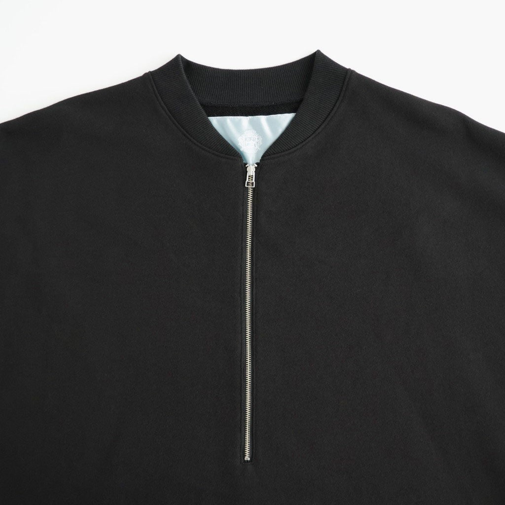 ハーフZipスウェットPO #BLACK [D226-T11101]