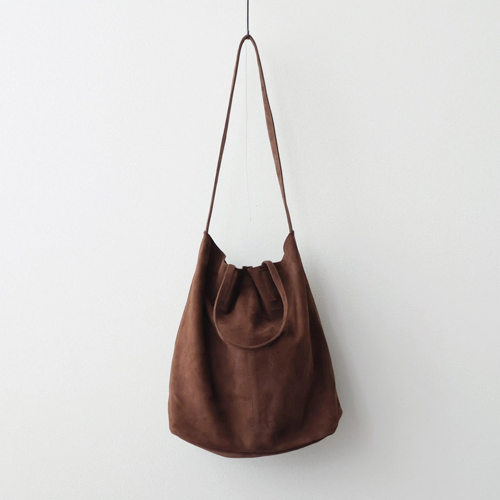 3WAY LARGE TOTE （OIL SUEDE） #COFFEE BROWN [L-1]