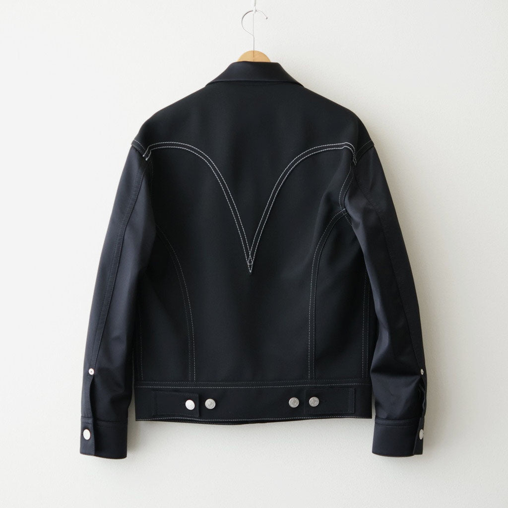 Levi's ウールサージ×キュプラシルク拝絹地 ジャケット #BLACK [WR-J202-051]