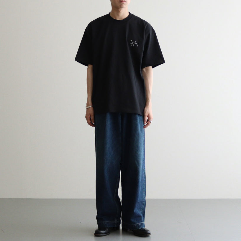 CORPORATE PRINTED S/S TEE “GEAR” #BLACK [FSC243-70116]