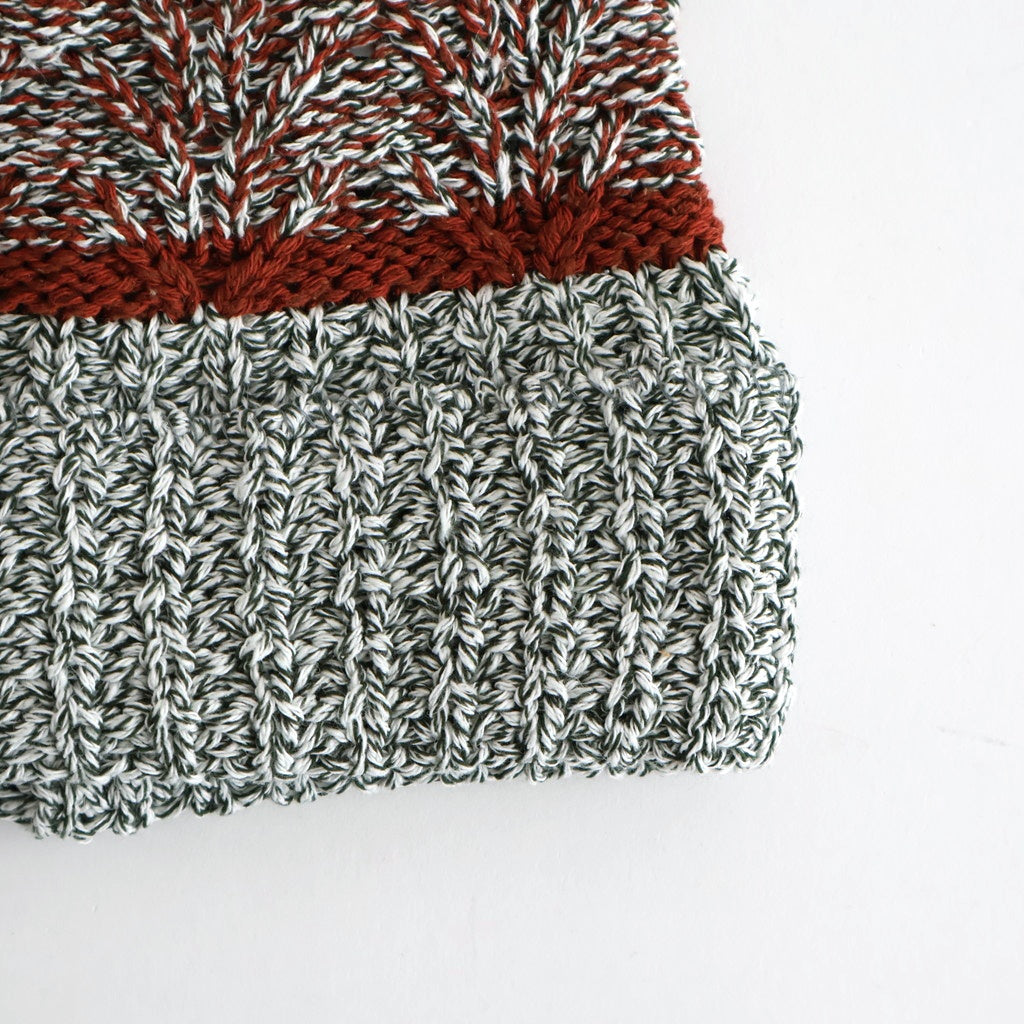 Vanda Knit Hat #Garnet Mix [N-1505]
