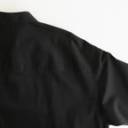 Solotex Twill S/S Oversized Box Shirt #BLACK [GM252-50001B]