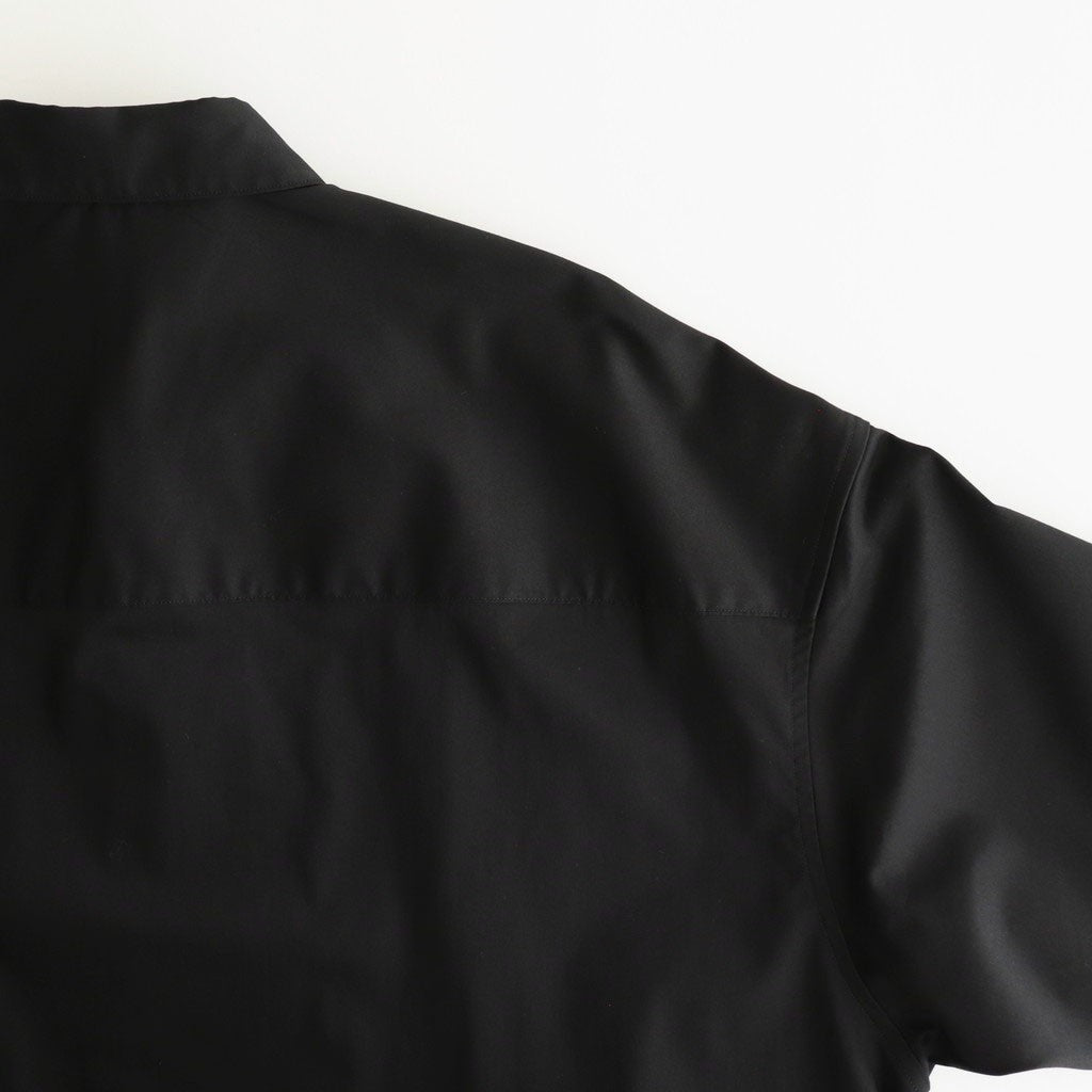 Solotex Twill S/S Oversized Box Shirt #BLACK [GM252-50001B]