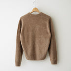ROYAL CASHMERE FUR V NECK SWEATER #CAMEL [KRAGLW0910]