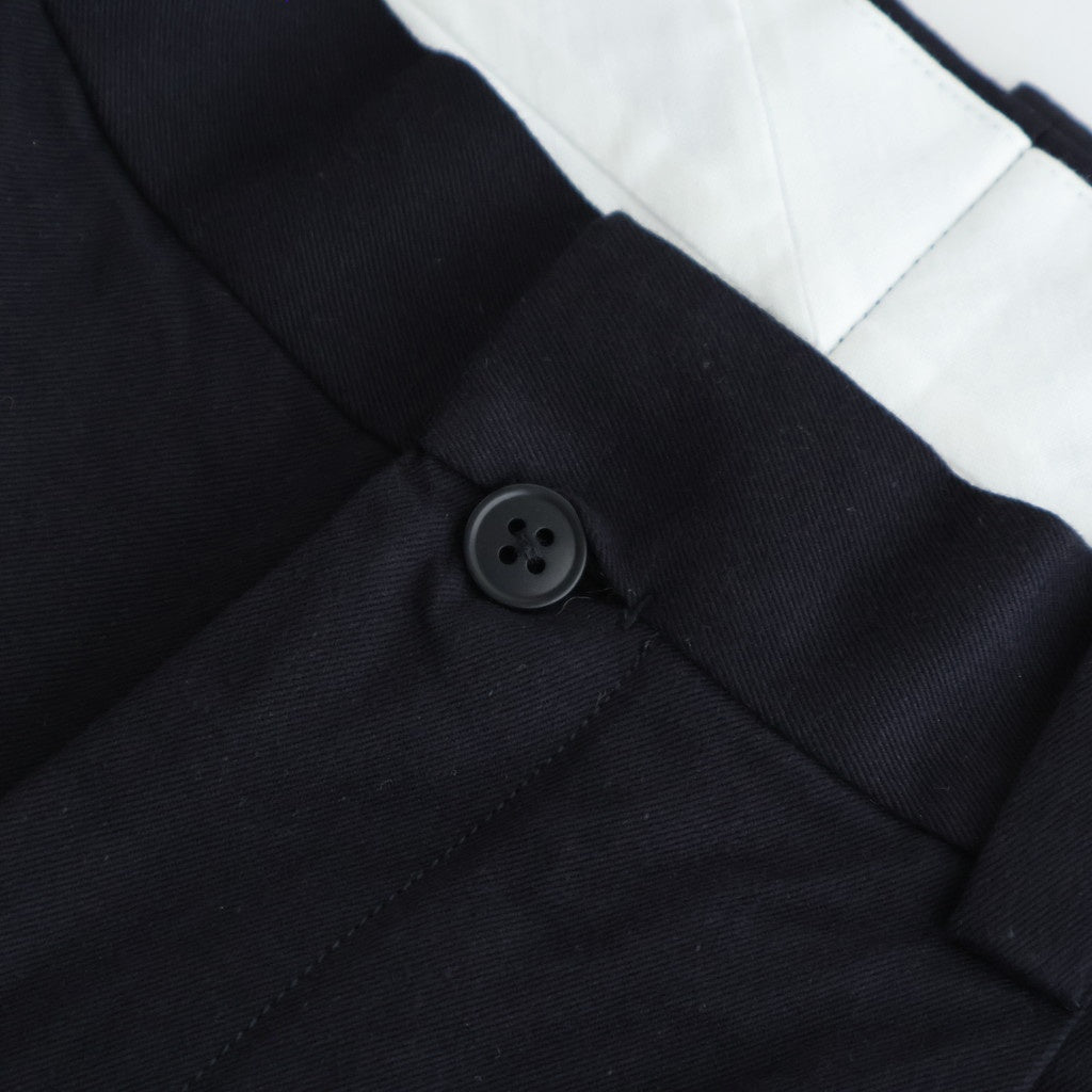 Chino Trousers - Two Tuck Straight #NAVY [11061601]