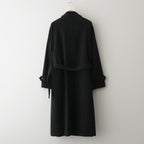SUPER FINE WOOL MOSSER SOUTIEN COLLAR COAT #BLACK [A25AC01WM]
