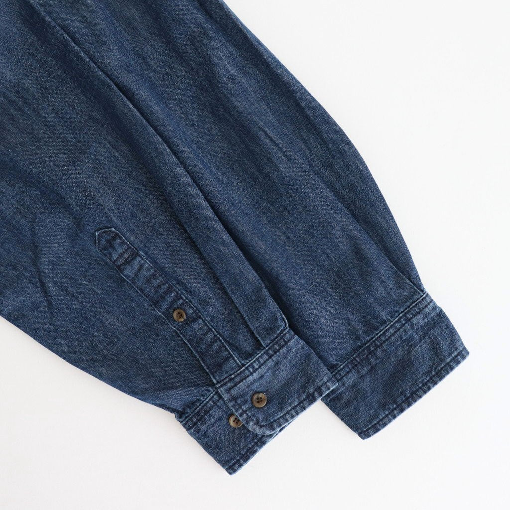 BIG DENIM SHIRT #INDIGO [Q25A-P050]