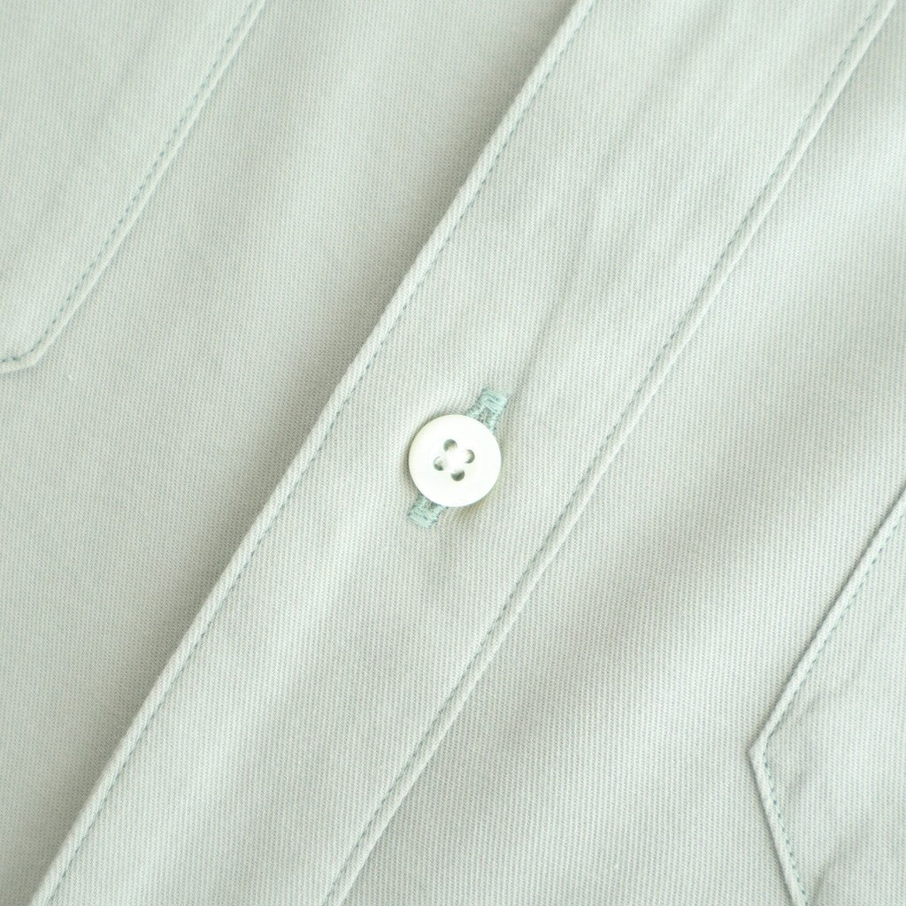 COTTON SILK VIERA LOOSE FIT HALF SLEEVE SHIRT #GREEN [BLAGLM0206]