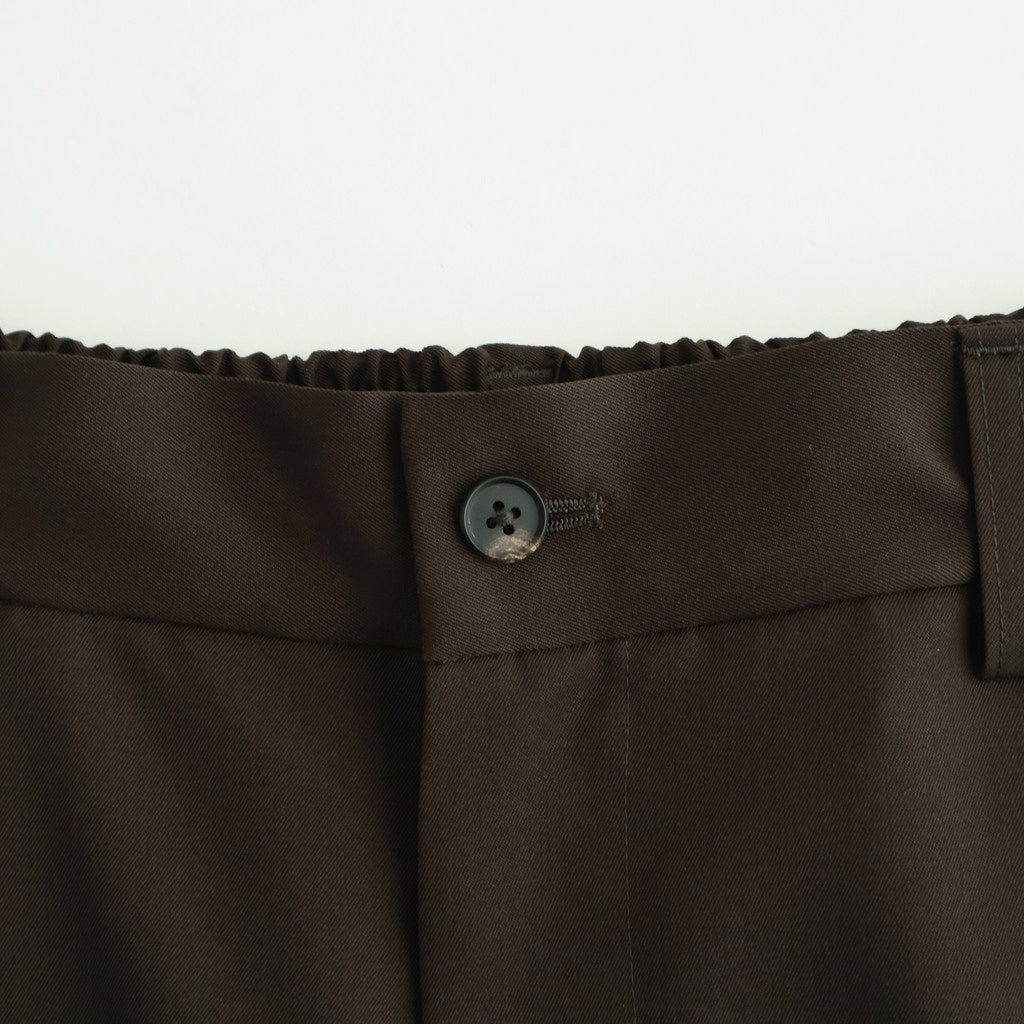 WIDE EASY SHORT TROUSERS #DARK BROWN [ST.1435]