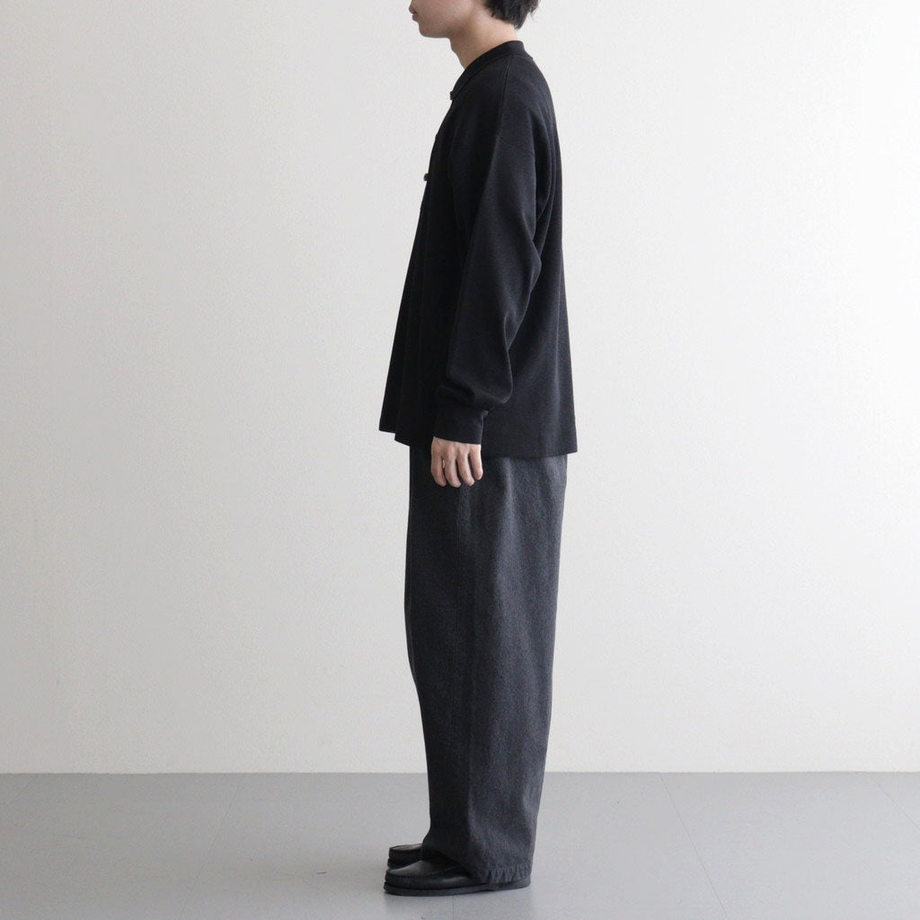 Sulfur Dyed Gabardine Two Tuck Easy Pants #GRAY [GM261-40201]
