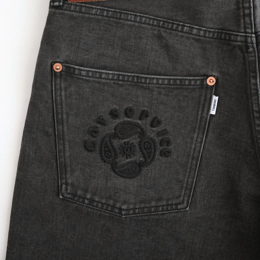 CS MODERN DENIM BUGGY SHORT CUT #GUNMETAL BLACK [26880405]