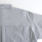 SEERSUCKER S/S B.D SHIRT #WHITE×NAVY [FSC261-50228]