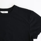 FRESCA SINGLE JERSEY TIGHT FIT T-SHIRT #BLACK [KKAGGM0402]