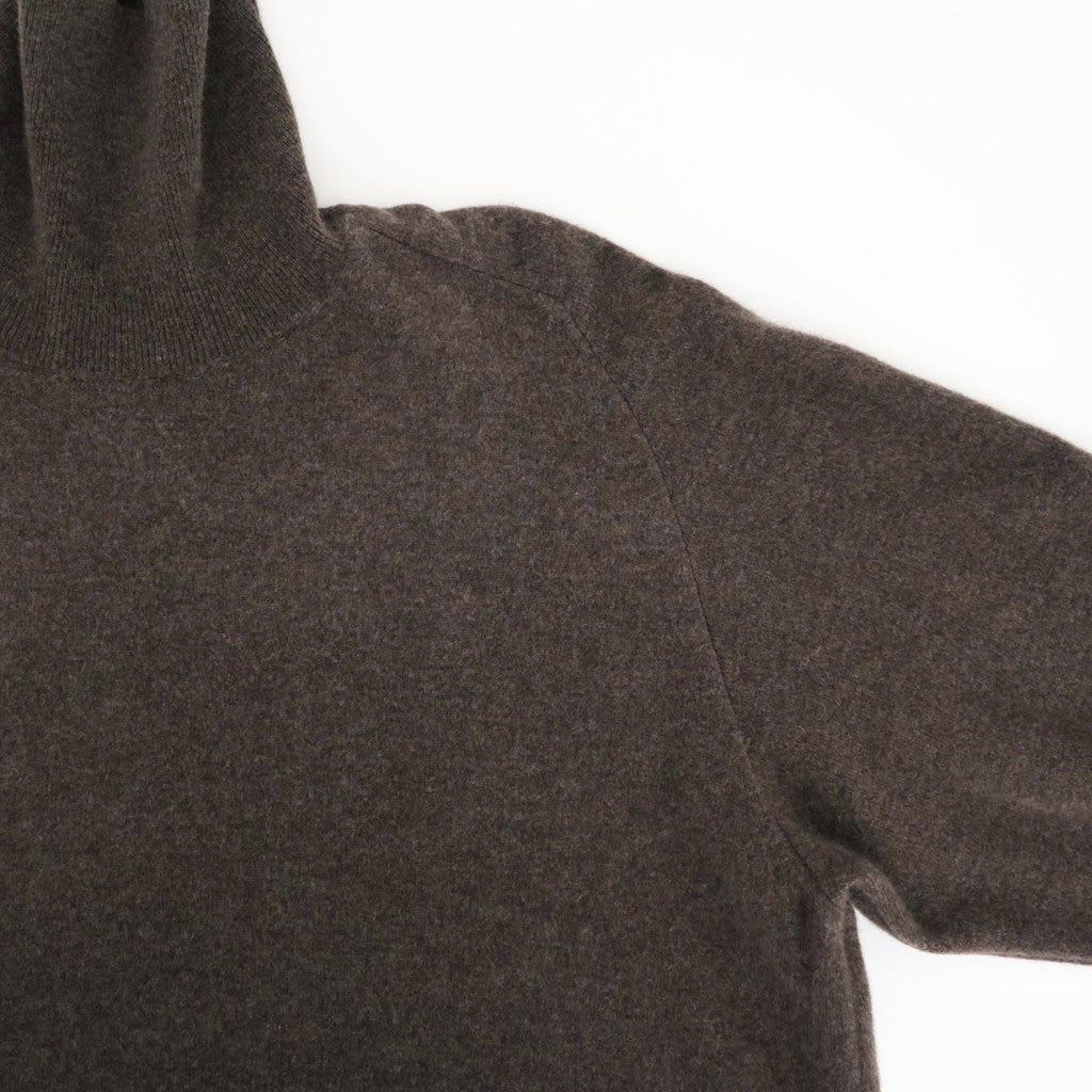 EXTRA FINE WOOL KNIT TURTLE NECK LS #MOCHA [ST.1635]