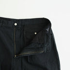 綿キャンバス 多素材MIX 製品加工 パンツ #BLACK [HQ-P024-051]