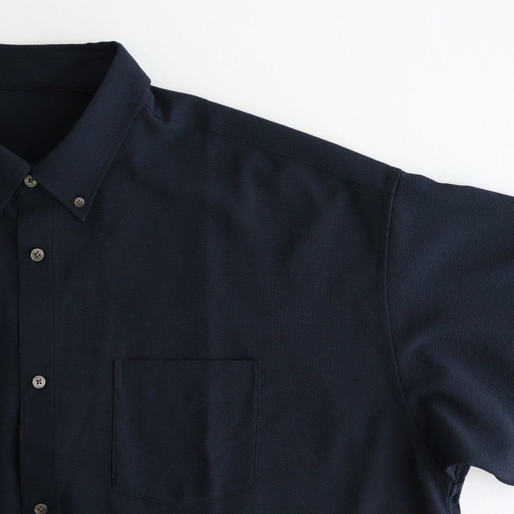 SEERSUCKER B.D SHIRT #NAVY [FSC252-50043]