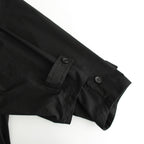 Solotex Twill Oversized Coat #BLACK [GU243-10328B]