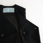 ヴィンテージNYラウンドカットパデッドベスト #BLACK X BLACK [D225-V401-V]