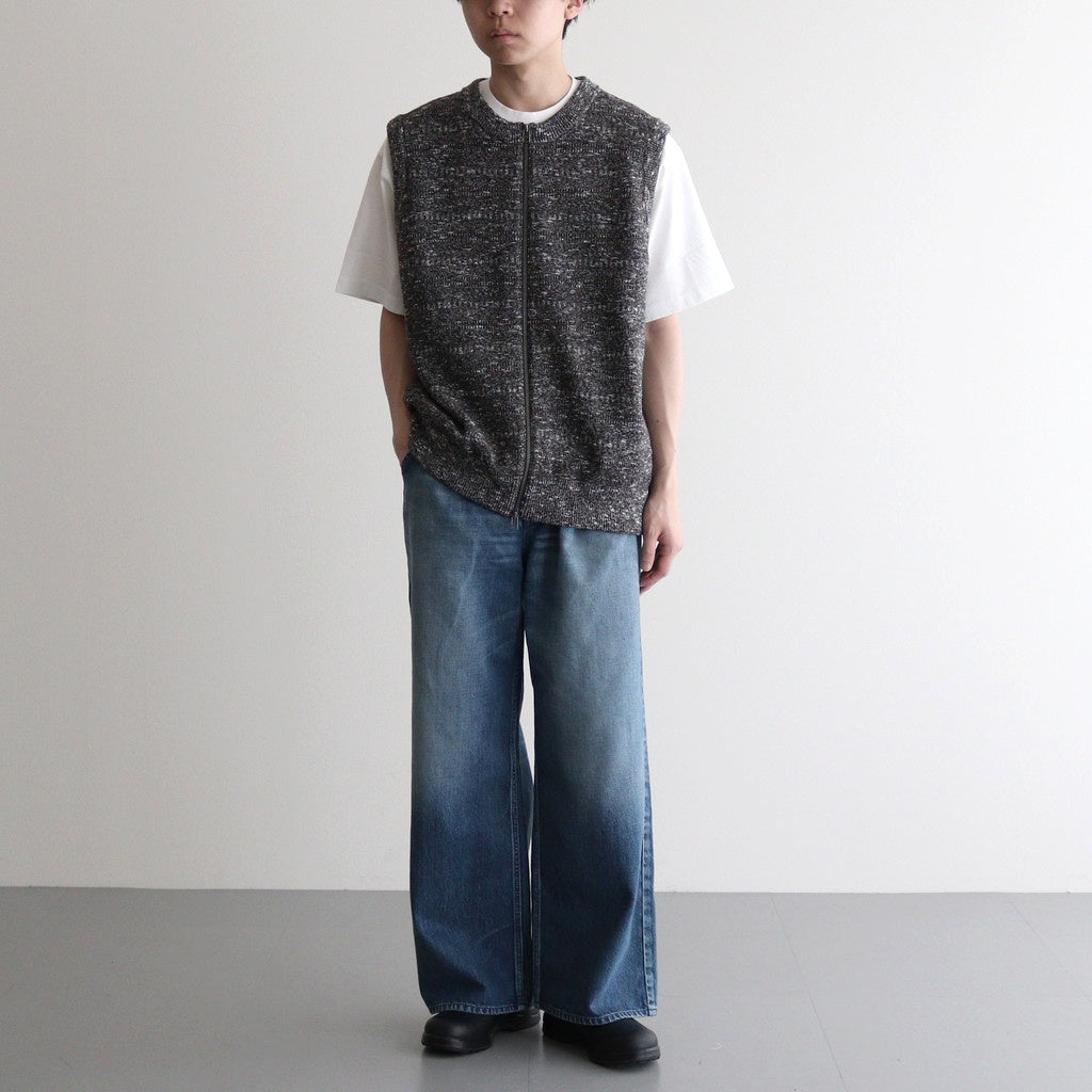 Links Zip Up Vest #Brown [2501-017]