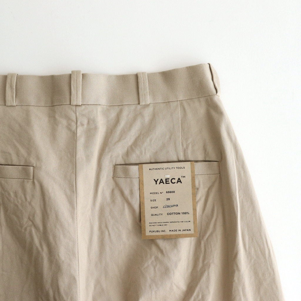 CHINO CLOTH PANTS WIDE #beige [65608]