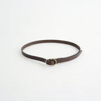 Double Buckel Leather Belt #Dark Brown [YK26FW01408A]