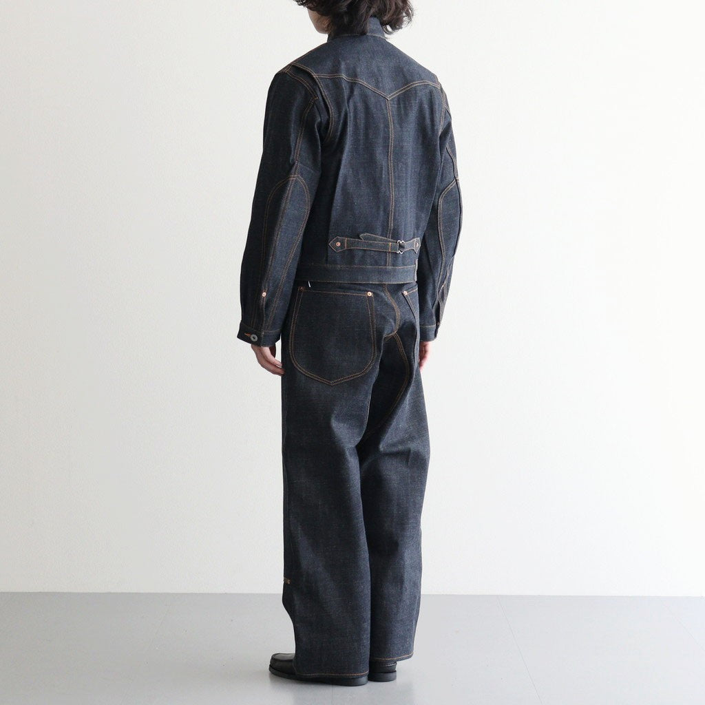 CLASSIC DOUBLE KNEE DENIM PANTS #RIGID INDIGO [CLASS003]