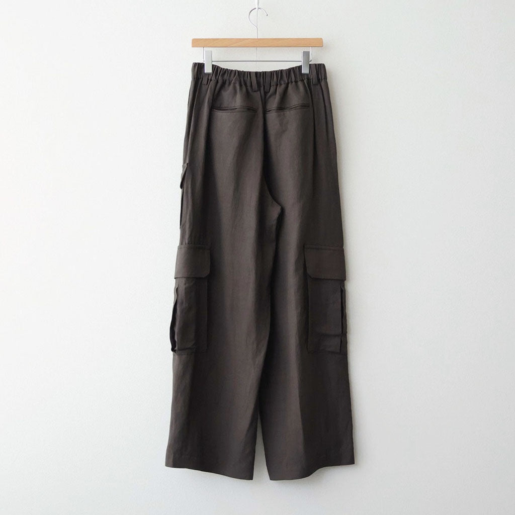 VIS/LI/RA TWILL CARGO TROUSERS #KHAKI BROWN [ST.1434]
